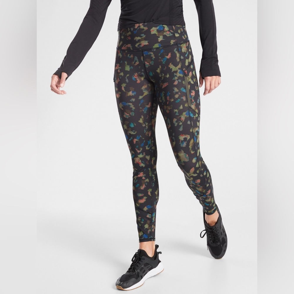 Athleta Ranier Leopard Tight Leggings